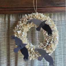Book Page Wreath
