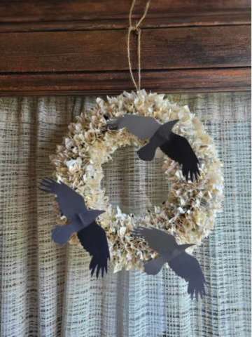 Book Page Wreath