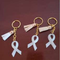 Lung Cancer Support Keychains
