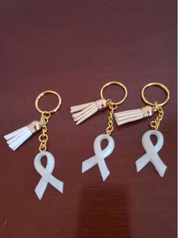 Lung Cancer Support Keychains