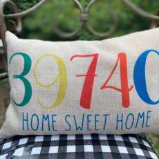 Zip Code Pillow