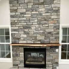 Live Edge Wood Mantel