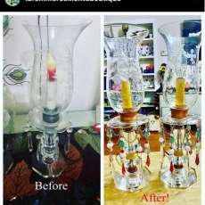 Refurbished Table Top Chandeliers