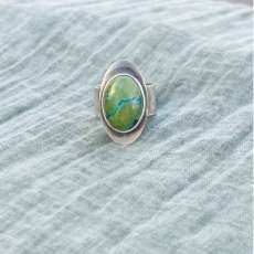 Oval Turquoise Statement Ring
