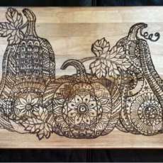 Fall Pumpkins Cutting Board