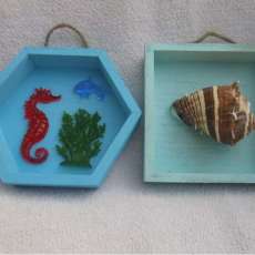 Beach Inspired Shadow Boxes