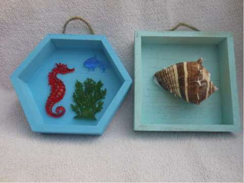 Beach Inspired Shadow Boxes