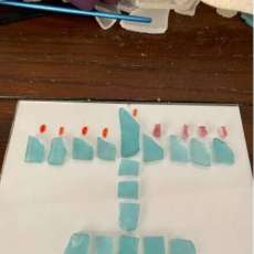 Sea Glass Menorah