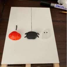 Shell, Rock and Sea Glass Halloween Picture