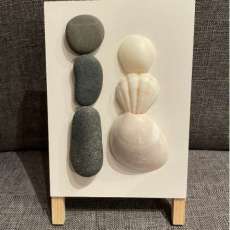 Rock and Shell Wedding Picture