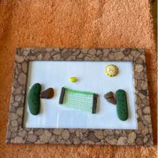 Rock, Seaglass, Driftwood and Resin Pickleball