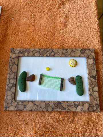 Rock, Seaglass, Driftwood and Resin Pickleball
