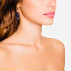 14k Rose Gold Amethyst Filigree Earrings