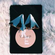 Metal Triangle Earrings