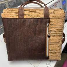 Brown Cork Briefcase/Backpack