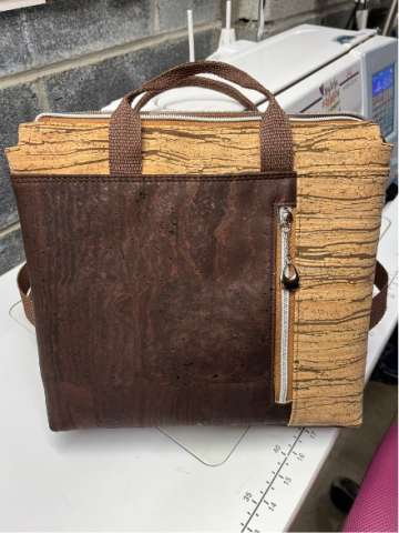 Brown Cork Briefcase/Backpack