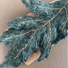 Poppy Leaf Hair Clip