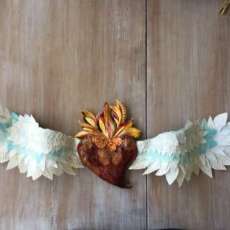 Flaming Heart Wall Hanging