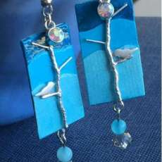 Birds and Trees Earrings