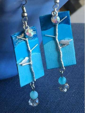 Birds and Trees Earrings