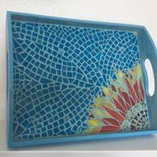 Sunflower Mosaic Tray
