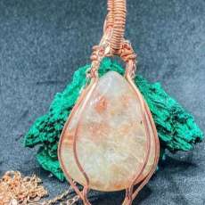 Sunstone Copper Pendant
