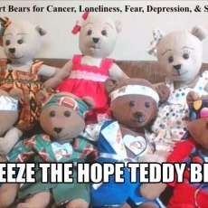 Squeeze the Hope Teddy Bears