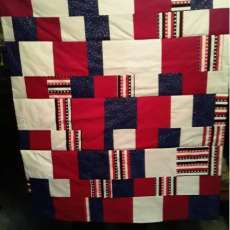 Red, White and Blue Patchwork