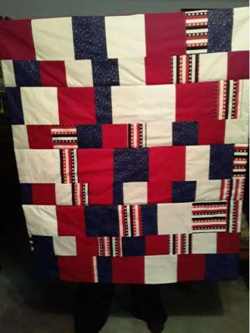 Red, White and Blue Patchwork