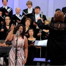 Performance of Original Work For Choir and Orchestra 'Crucifixus' With the National Radio Choir in Concert Hall (Kyiv, Ukraine)