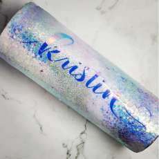 Personalized Glitter Epoxy Tumbler