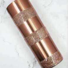 Rose Gold & Glitter Epoxy Tumbler