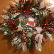 Snowman Wreath