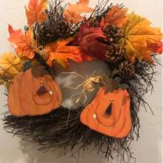 Fall Pumpkin Wreath