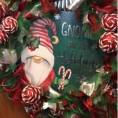 Gnome Holiday Wreath