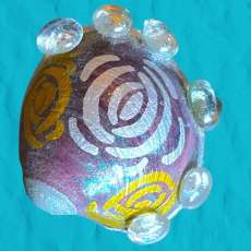 Hand-Painted Clam Shell