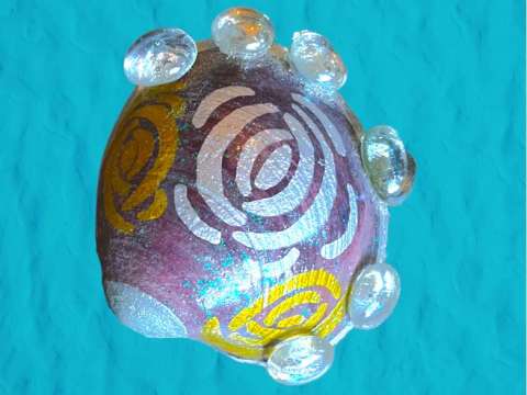 Hand-Painted Clam Shell