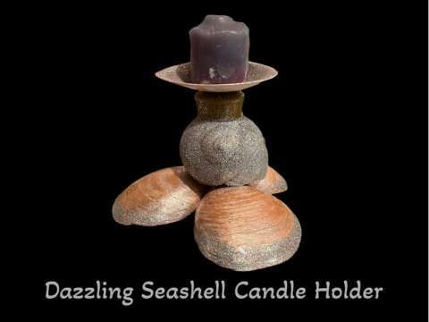 Handmade Seashell Candle Holder/Candy Dish/Jewelry Holder