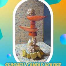 Handmade Seashell Candle Holder/Candy Dish/Jewelry Holder