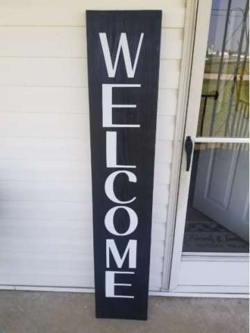 Custom Made Welcome Sign