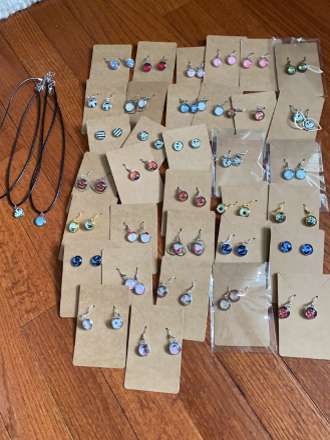 Earrings and Necklaces