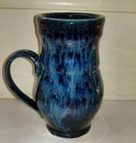 Floating Blue Mug