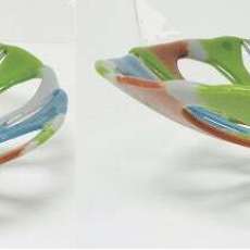 Rust Green Blue Bowl