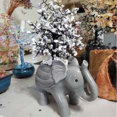 Howlite Elephant