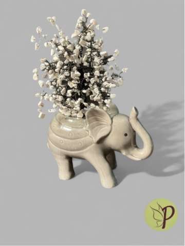 Howlite Elephant