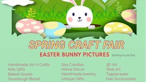 Spring Craft Bazaar & Easter Bunny Pictures