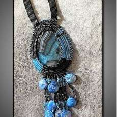 Designer Beadwork Necklace (Matching Earrings Available)