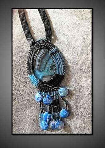 Designer Beadwork Necklace (Matching Earrings Available)