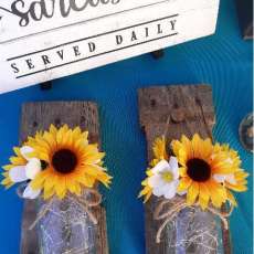 Sunflower Lighted Sconces