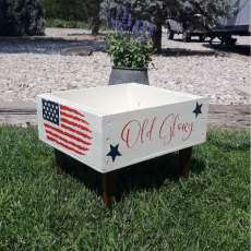 Patriotic Planter With Legs